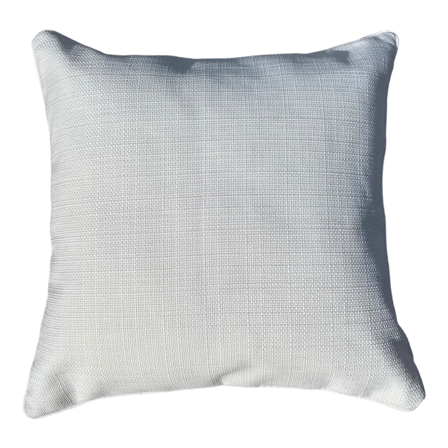 OUTDOOR KISSEN WEIß MIT MUSTER ,,ELBA'' MIT KEDEROutdoor Kissen