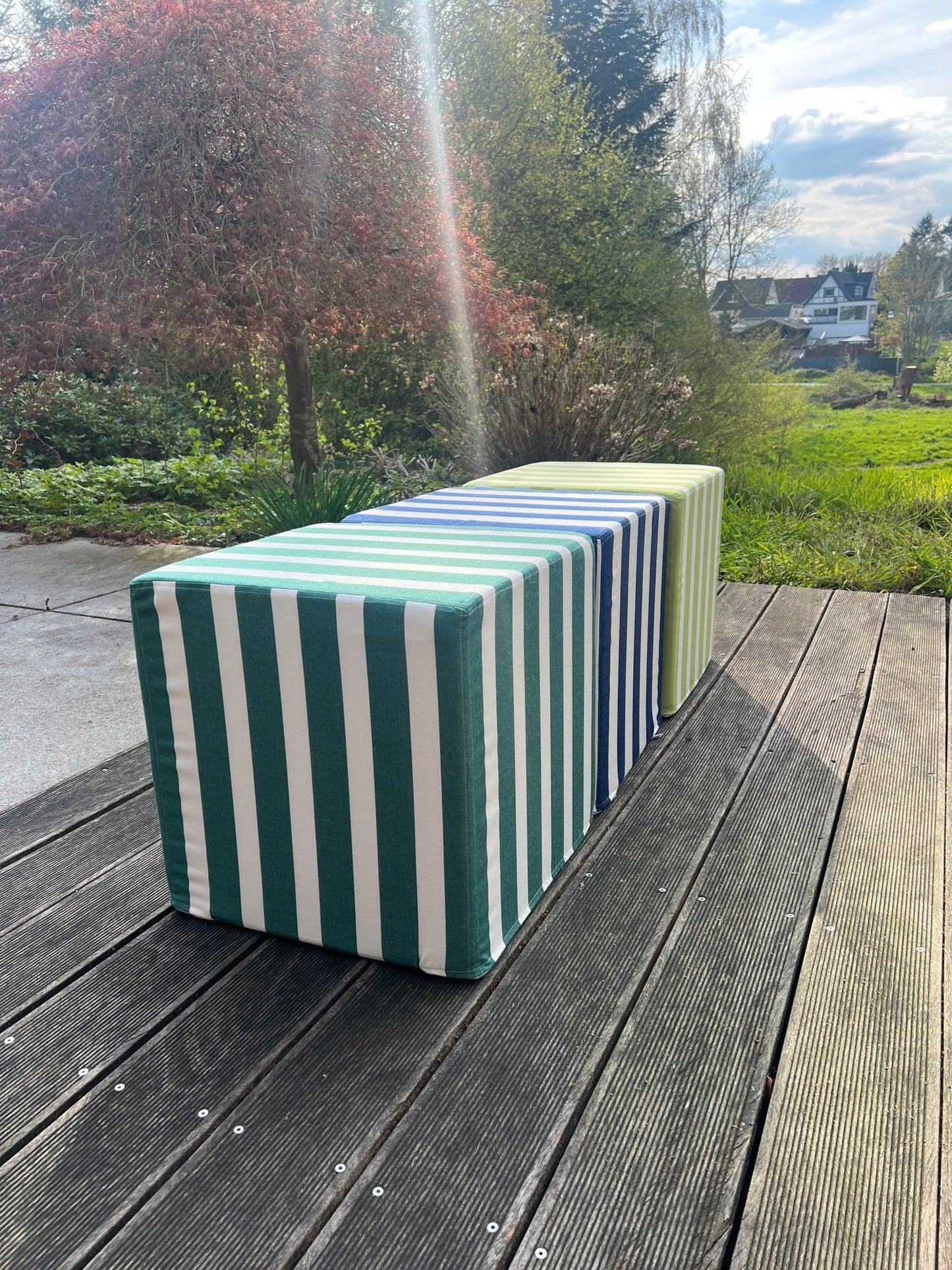 OUTDOOR SITZ HOCKER GRÜNHocker