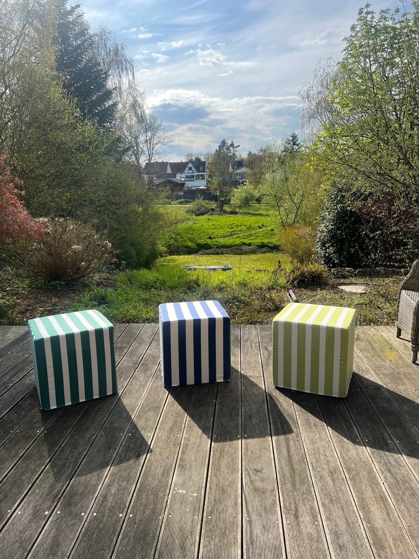 OUTDOOR SITZ HOCKER LIME GRÜNHocker