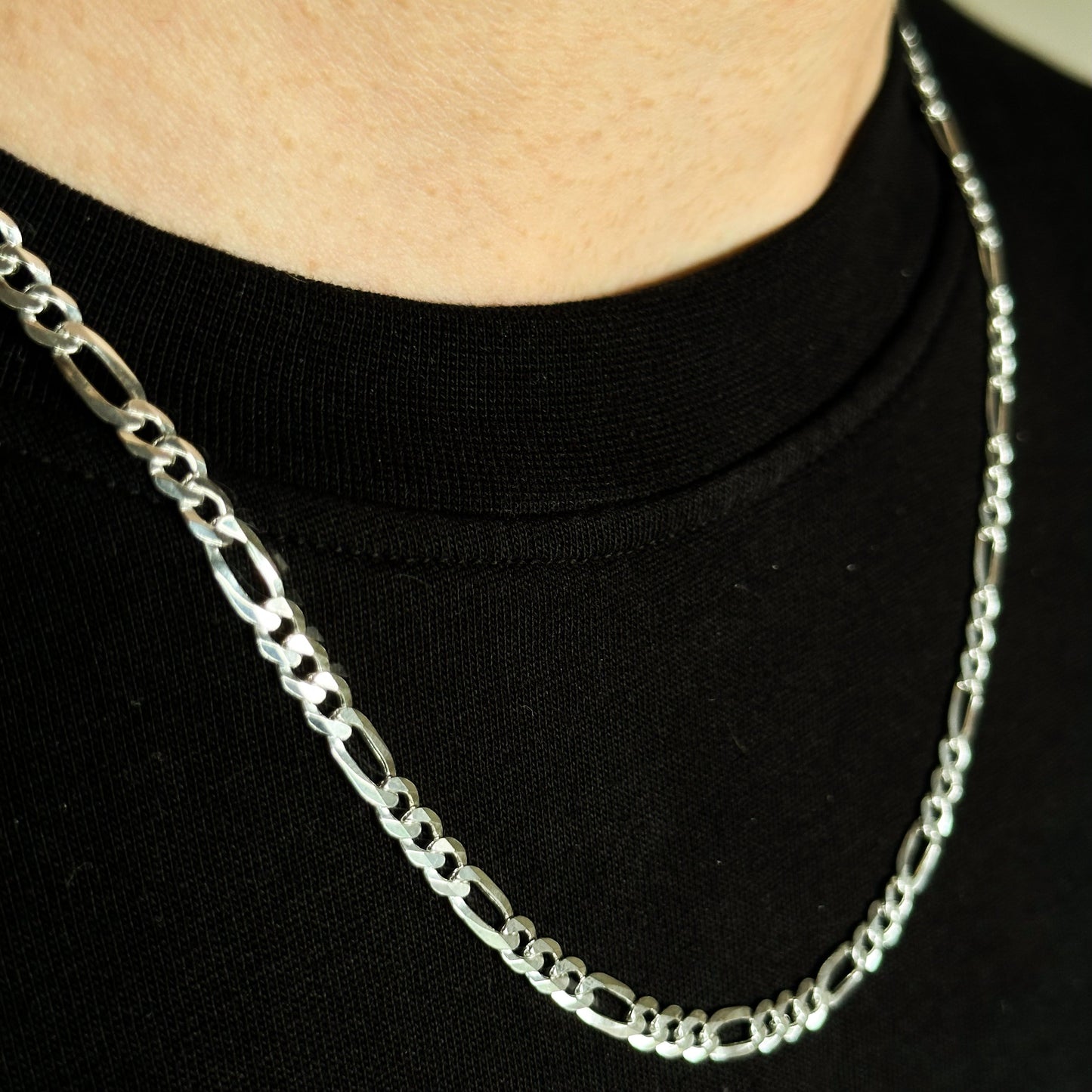 Figarokette Ultra 6mm - 925 Silberkette