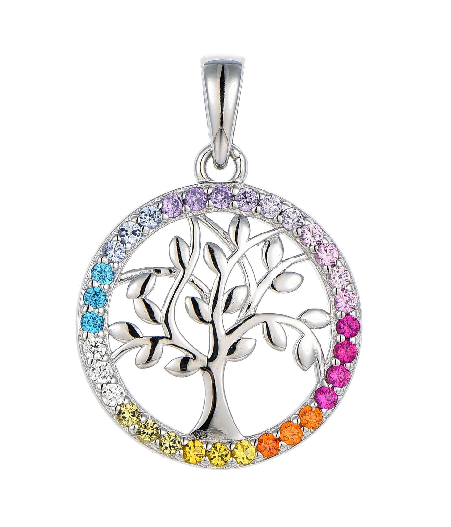 KETTE & ANHÄNGER POSEN - 925 STERLING SILBER, MIT ZIRKONIA