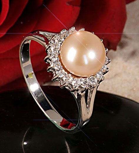 RING HAWAII - 925 Silber mit edlem Zirkonia Aufsatz