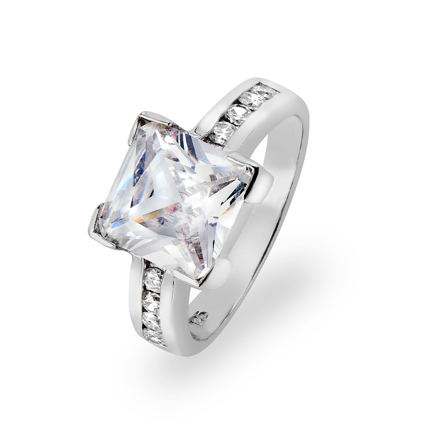 RING MAILAND - 925 Silber mit edlem Zirkonia Aufsatz