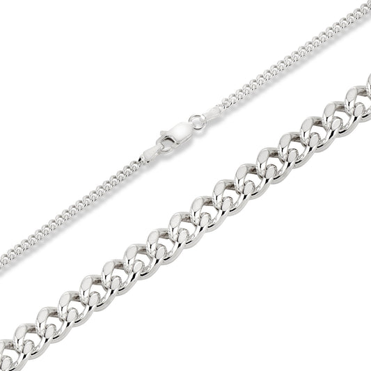Miami Cuban Link Chain 3mm - 925 SilberketteKette