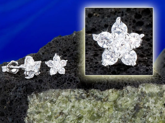 Ohrstecker Wien aus 925 Sterling Silber mit Zirkonia – Damen Ohrringe von blinqblinq