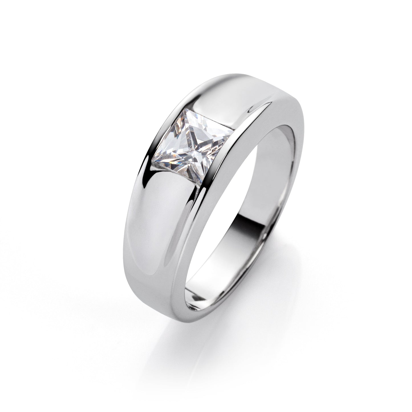 RING NEWPORT - 925 Silber mit edlem Zirkonia Aufsatz