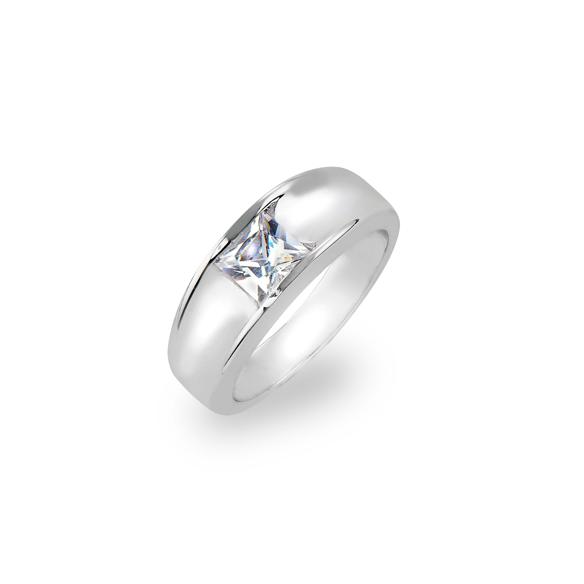 RING NEWPORT - 925 Silber mit edlem Zirkonia Aufsatz