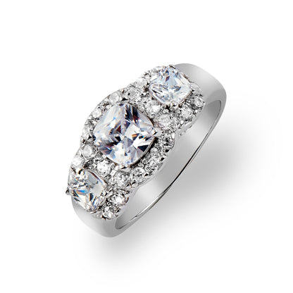 RING SYDNEY - 925 Silber mit edlem Zirkonia Aufsatz